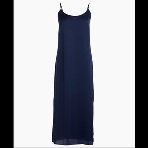 J.Crew Mid-length slip dress in Navy